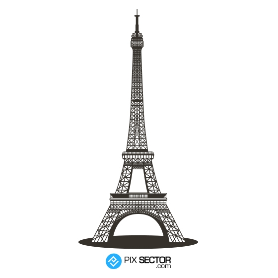 560x560 Eiffel Tower Vector Art