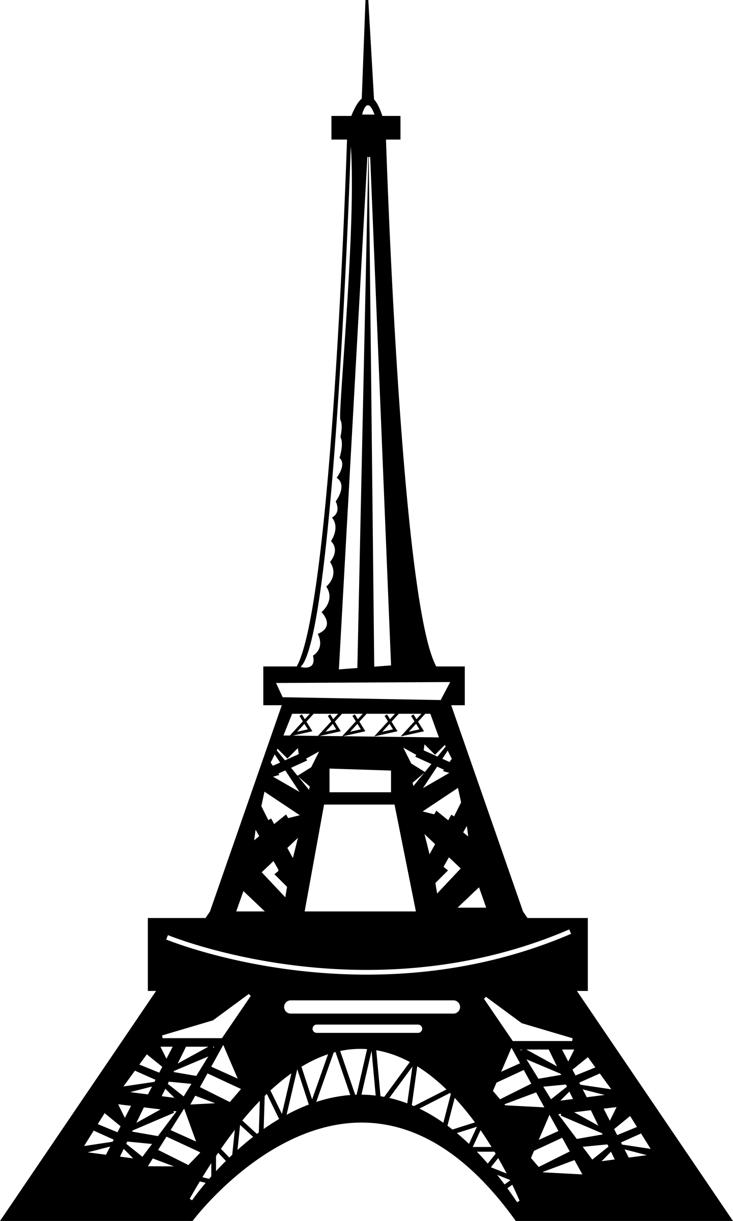 1441x2400 Eiffel Tower Vector Free Download Clip Art
