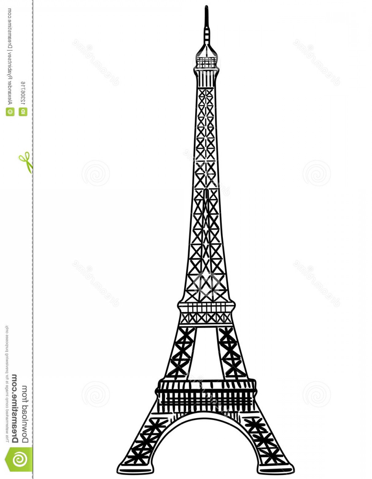 1212x1560 Royalty Free Stock Image Eiffel Tower Vector Illustration Image