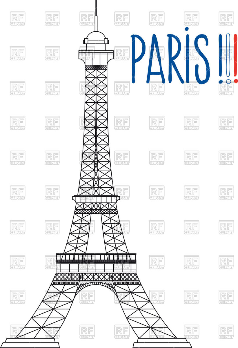 821x1200 Eiffel Tower Vector Image Of Architecture, Buildings Sharpner