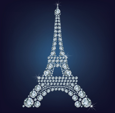374x368 Eiffel Tower Free Vector Download