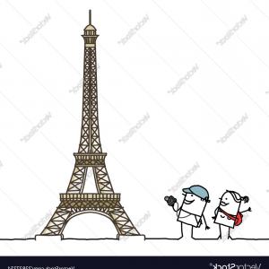 300x300 Awesome Cartoon Drawing Of Eiffel Tower Eiffel Tower Vector Free