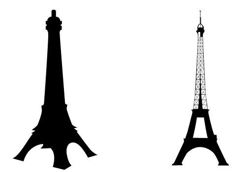 500x350 Collection Of 'eiffel Tower Silhouette Vector' Download More Than