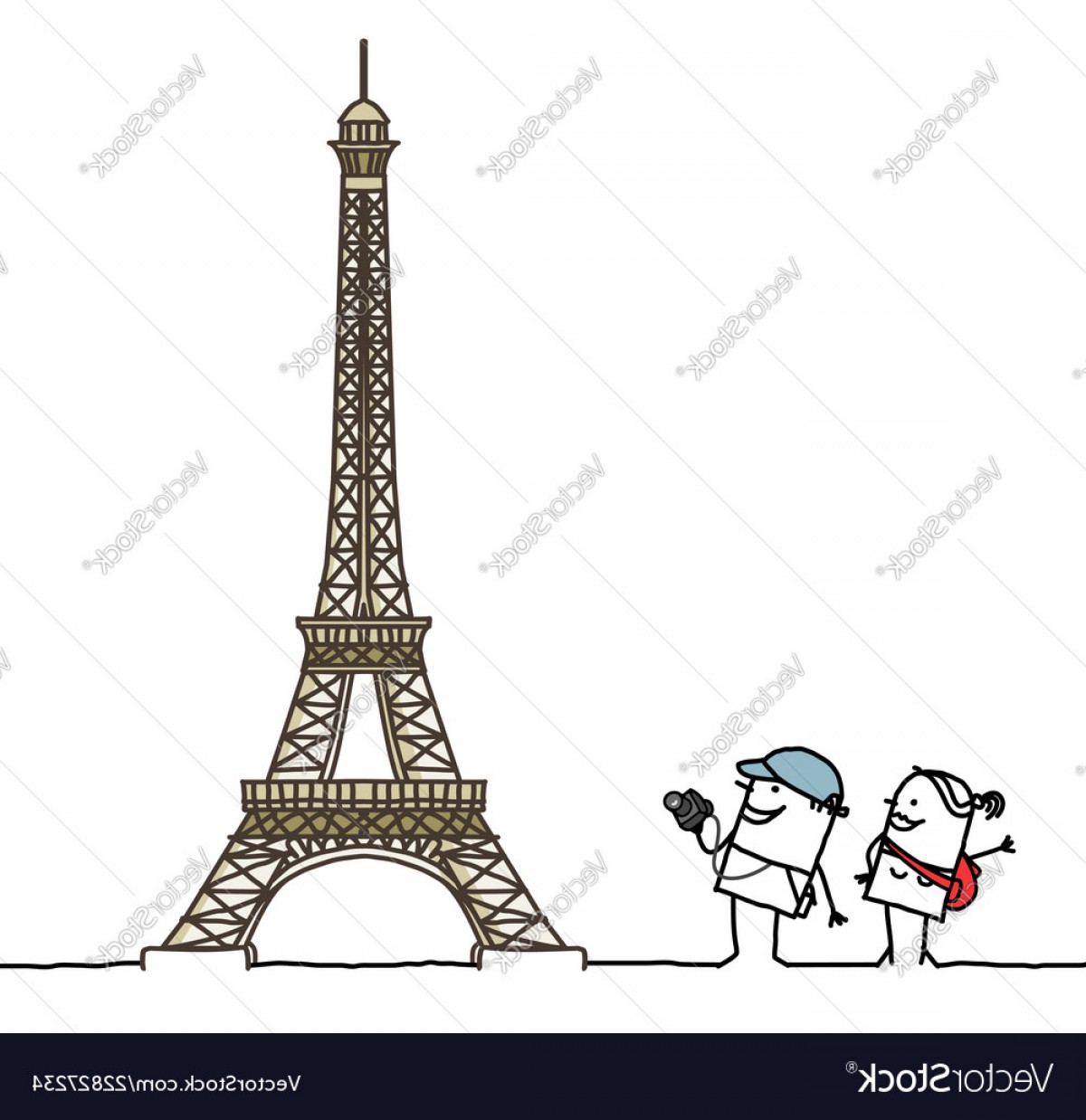 Eiffel Tower Drawing 3d at PaintingValley.com | Explore collection of ...