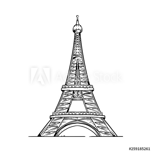 Eiffel Tower Vector Image at Vectorified.com | Collection of Eiffel ...