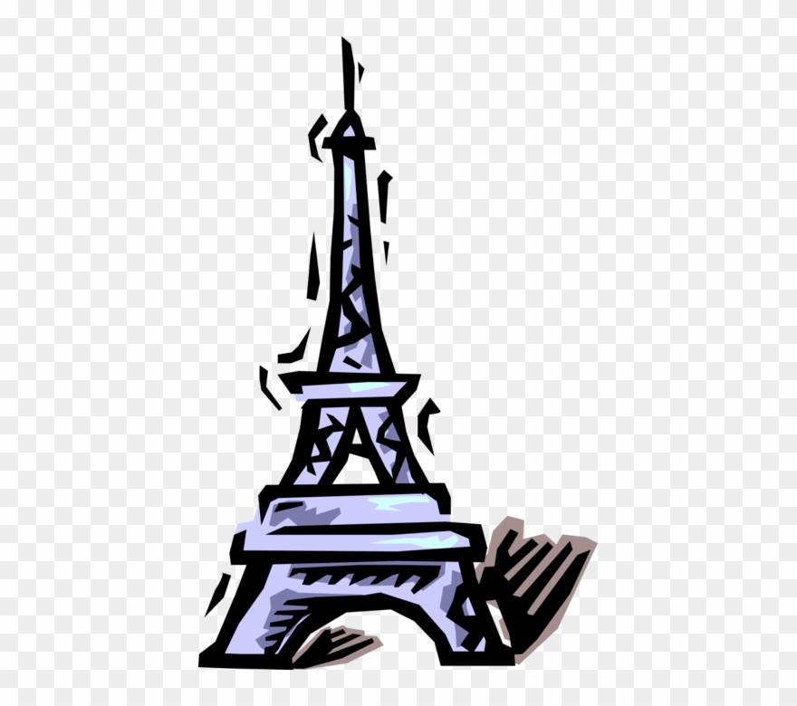 880x780 Vector Illustration Of Eiffel Tower On Champ De Mars Clipart