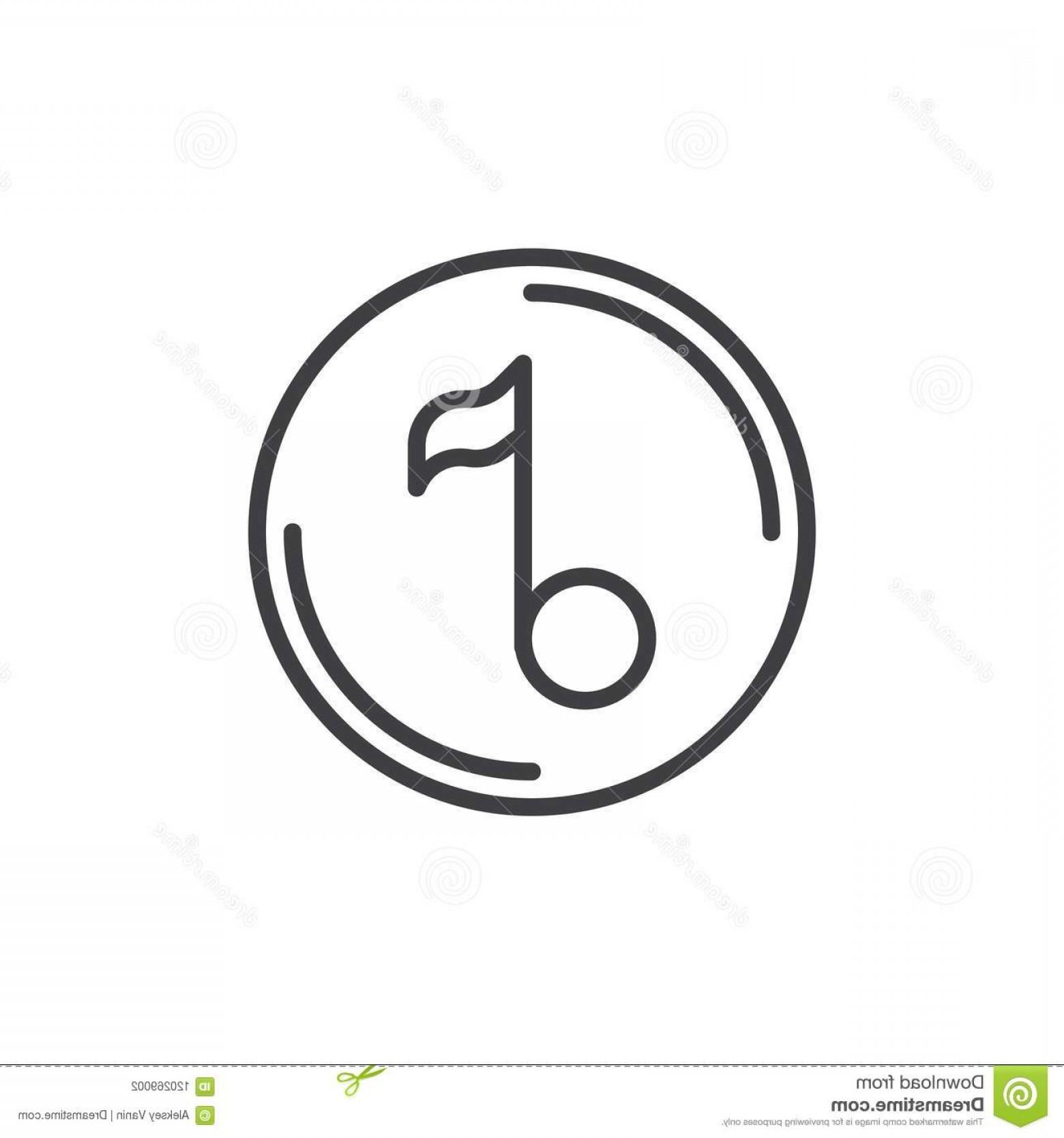 1560x1668 Music Note Outline Icon Music Note Outline Icon Linear Style Sign