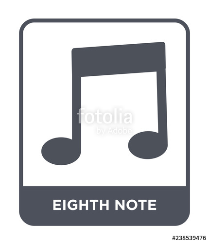 430x500 Eighth Note Icon Vector Stock Image And Royalty Free Vector