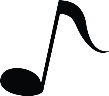 359x315 Eighth Note, Music, Node, Instrument Vector Icon