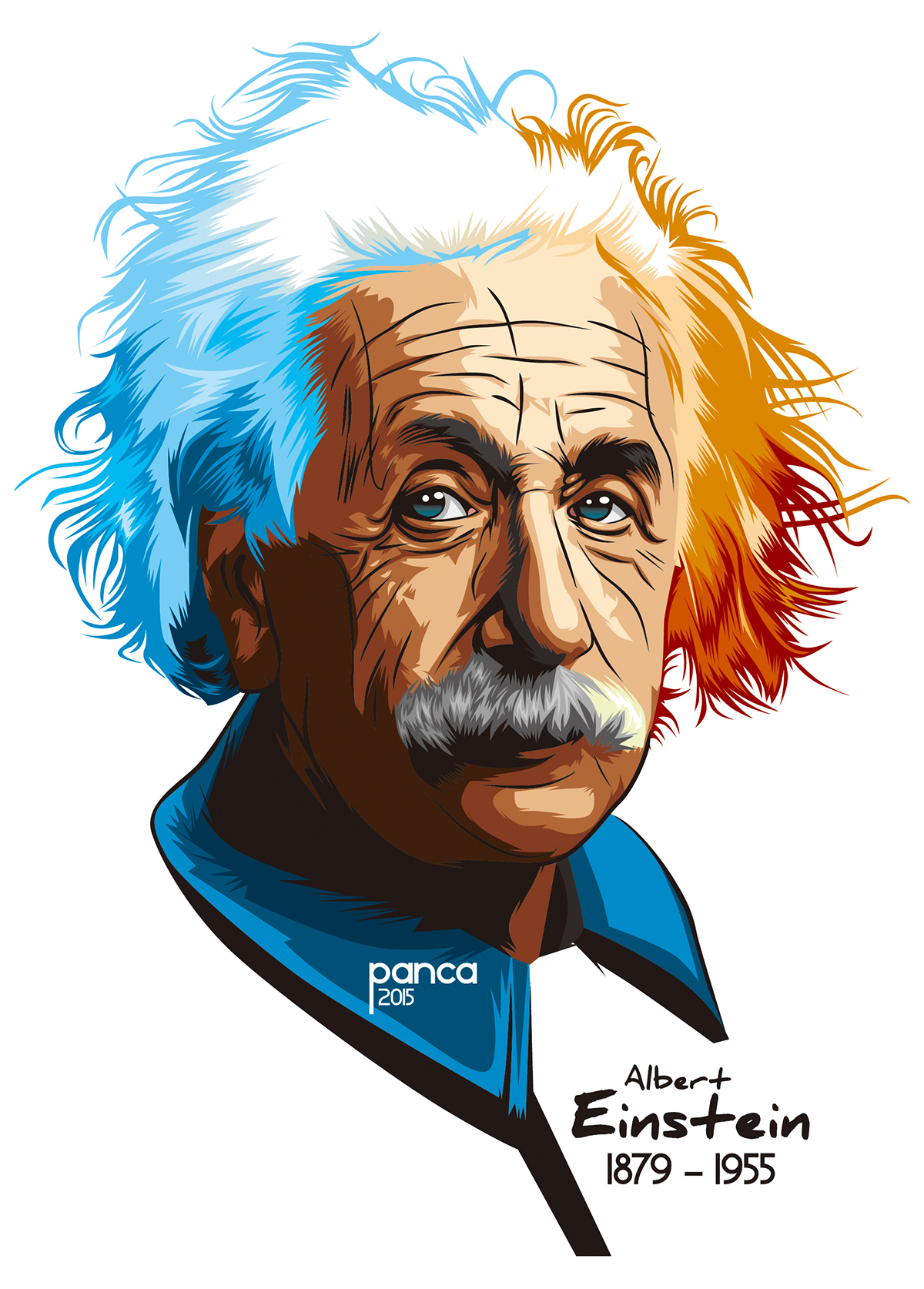 1200x1674 Vector Potrait Albert Einstein On Behance