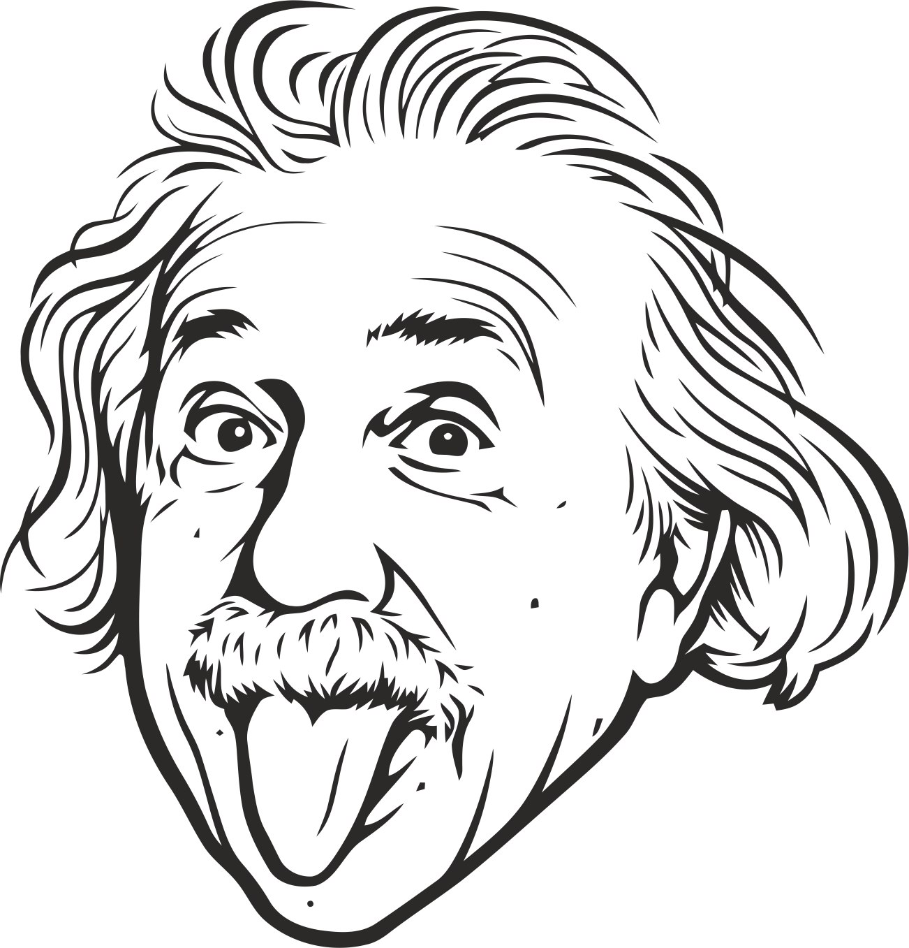 1302x1357 Albert Einstein Vector Free Vector Cdr Free Download Vector