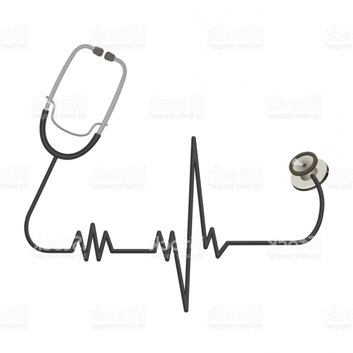 Medical Stethoscope With Long Wire In Shape Of Ekg Line Gm 1228x1228 Medical Stethoscope With Long Wire In Shape Of Ekg Line Gm