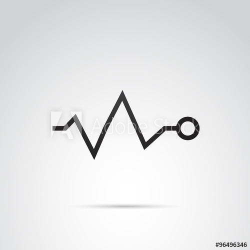 Ekg Vector Icon 500x500 Ekg Vector Icon