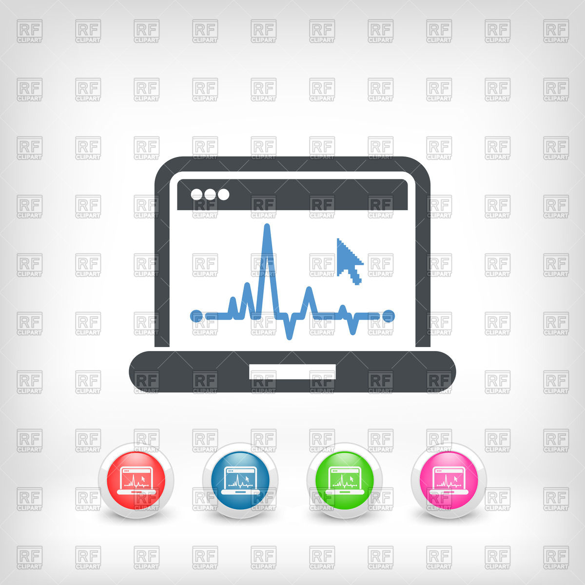 Ekg On Computer Screen 1200x1200 Ekg On Computer Screen