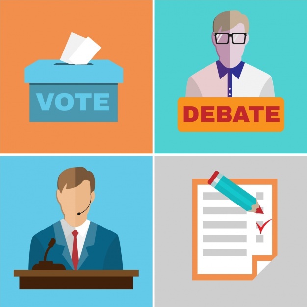 626x626 Election Designs Collection Vector Free Download