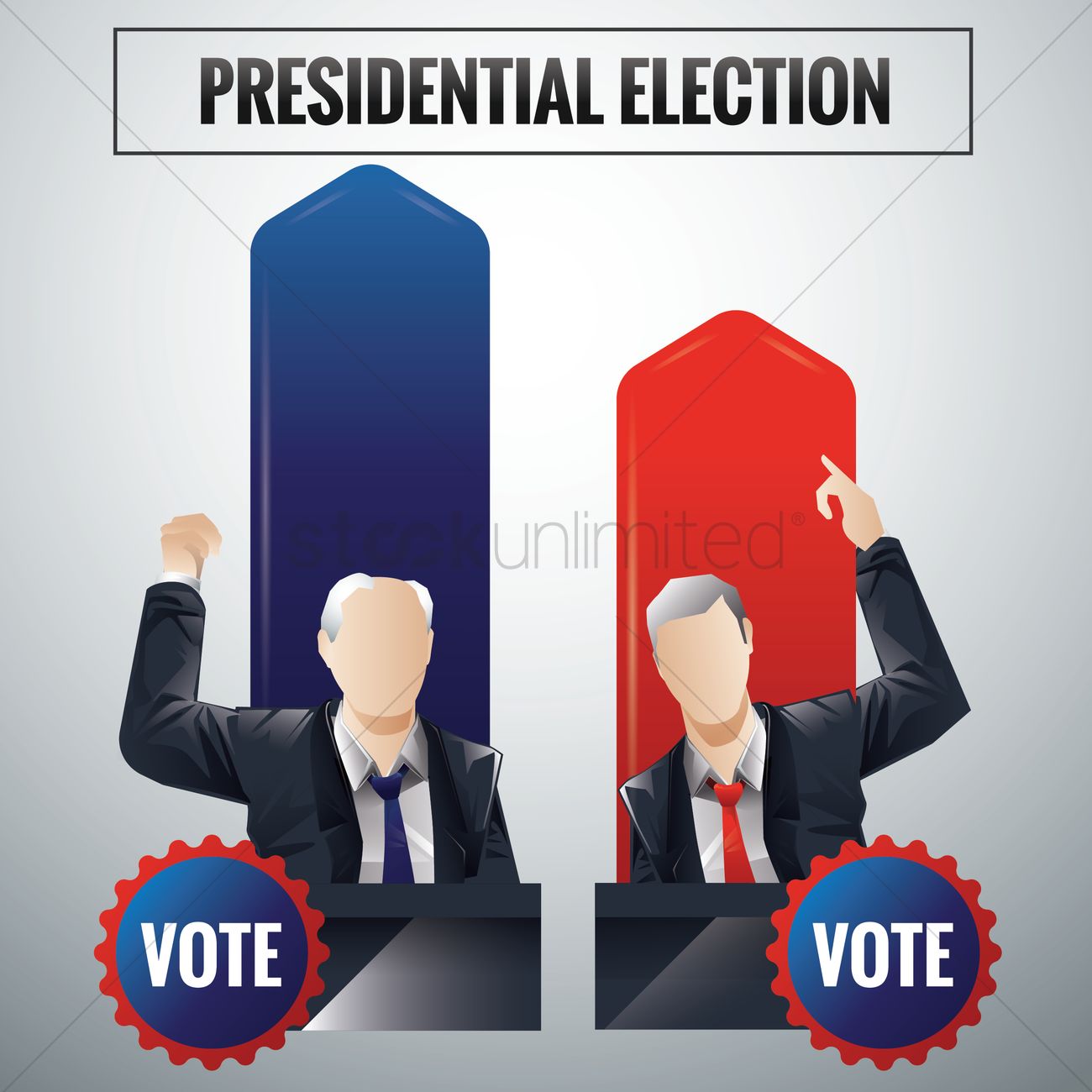 1300x1300 Presidential Election Vector Image