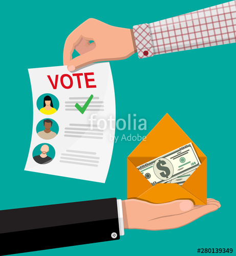 461x500 Voter And Politician Agreement Voting Ballot And Envelope