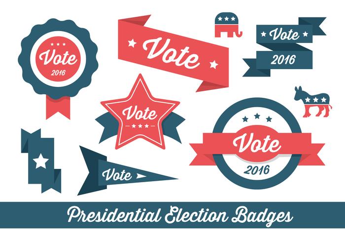 700x490 Election Vector Badges And Elements