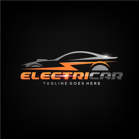 490x490 Electric Car Logo Design
