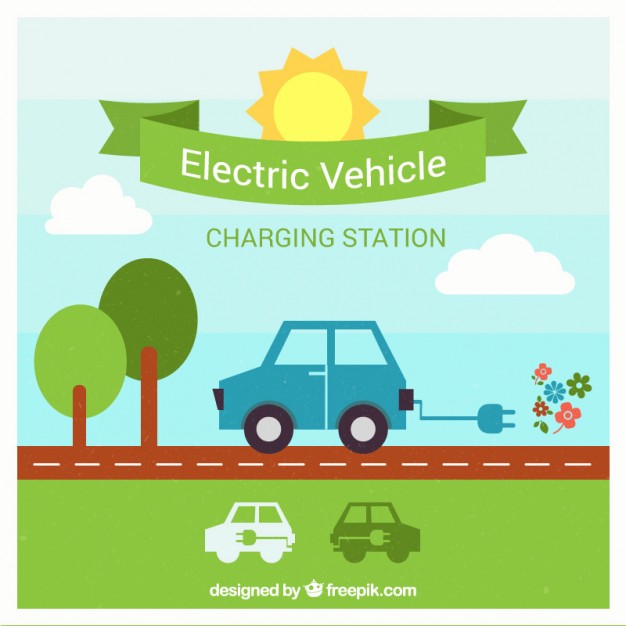 626x626 Electric Car Charging Station Vector Free Download