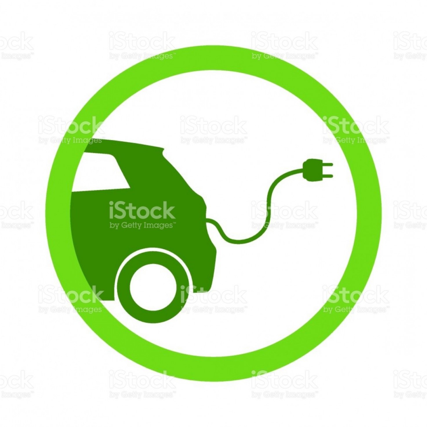 1473x1473 Green Electric Car Charging Point Icon Vector Renewable Eco