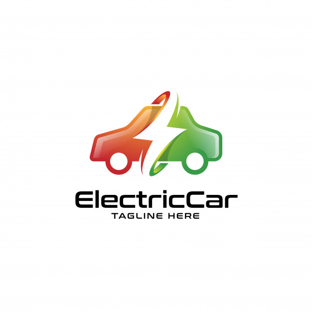 626x626 Colorful Electric Car Logo Vector Premium Download