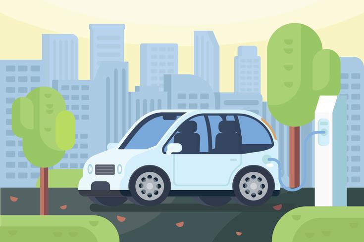 735x490 Electric Car Vectors
