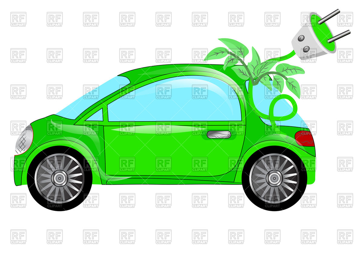 1200x851 Green Electric Car Vector Image Of Transportation Arkela