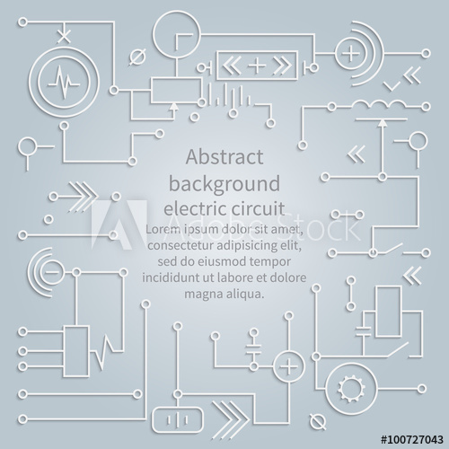 Background Electric Circuit, Vector 500x500 Background Electric Circuit, Vector
