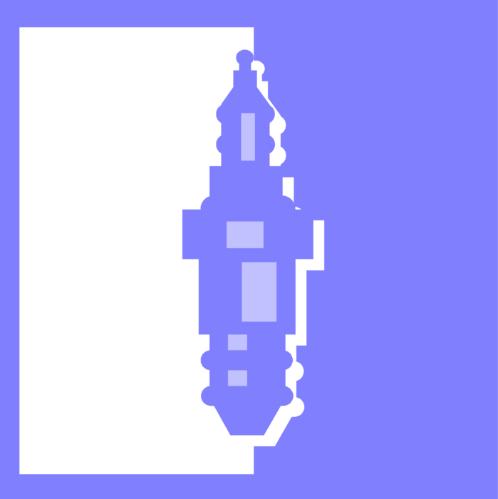 699x700 Spark Plug Delivers Electric Current