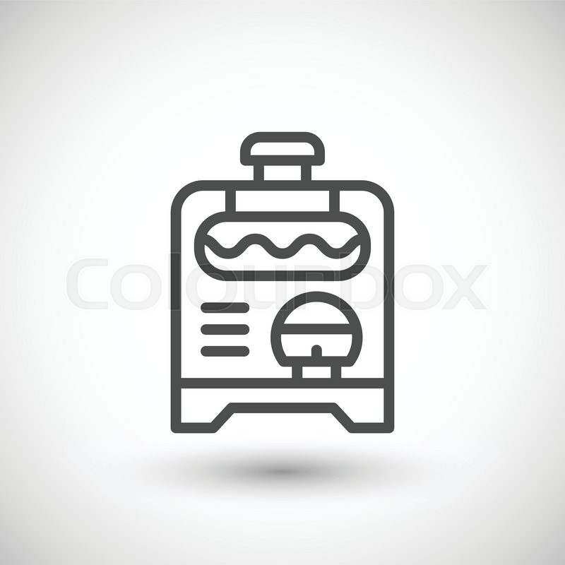 800x800 Electric Generator Line Icon Isolated Stock Vector Colourbox
