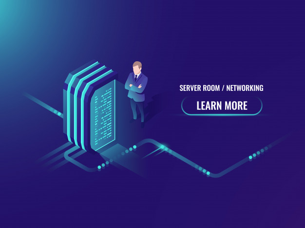 626x469 Electric Power Station, Energy Generator, Isometric Server Room