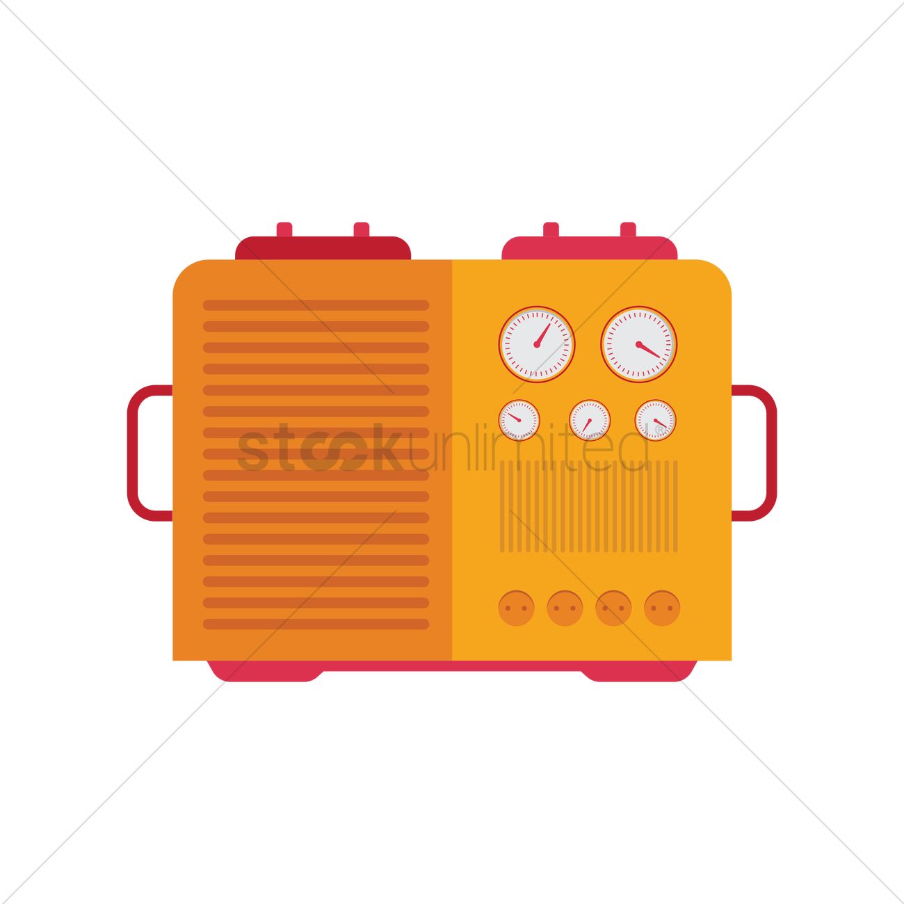 1300x1300 Free Electric Generator Set Vector Image