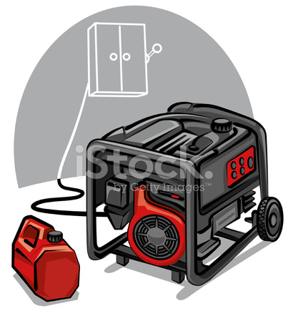 403x439 Power Generator Stock Vector