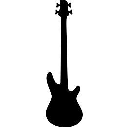 263x262 Free Bass Guitar Silhouette Rocks Music Silhouette, Guitar