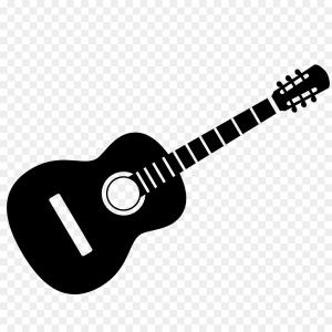 300x300 Unique Black And White Guitar Clip Art Free Geekchicpro