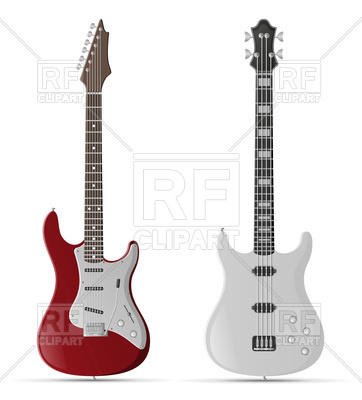 362x400 Electric Guitar Vector Image Of Signs, Symbols, Maps Konturvid
