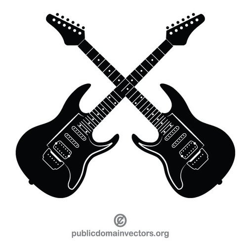 500x500 Electric Guitars Vector Clip Art