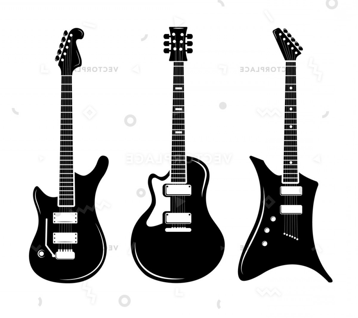 1200x1066 Black Guitar Icons Acoustic Electric Guitars Vector Illustration