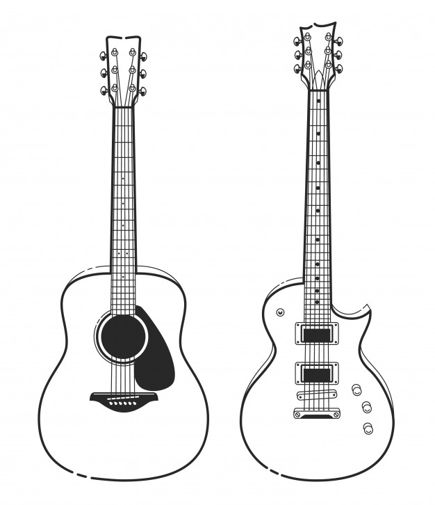 626x726 Guitar Vectors, Photos And Free Download