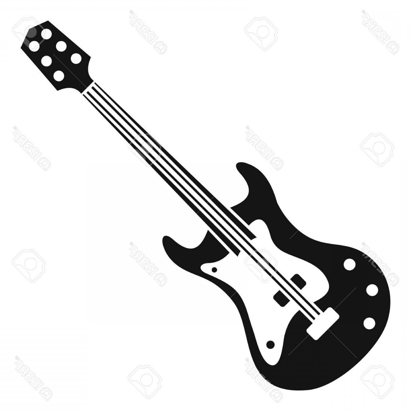 1560x1560 Photostock Vector Classical Electric Guitar Icon Simple