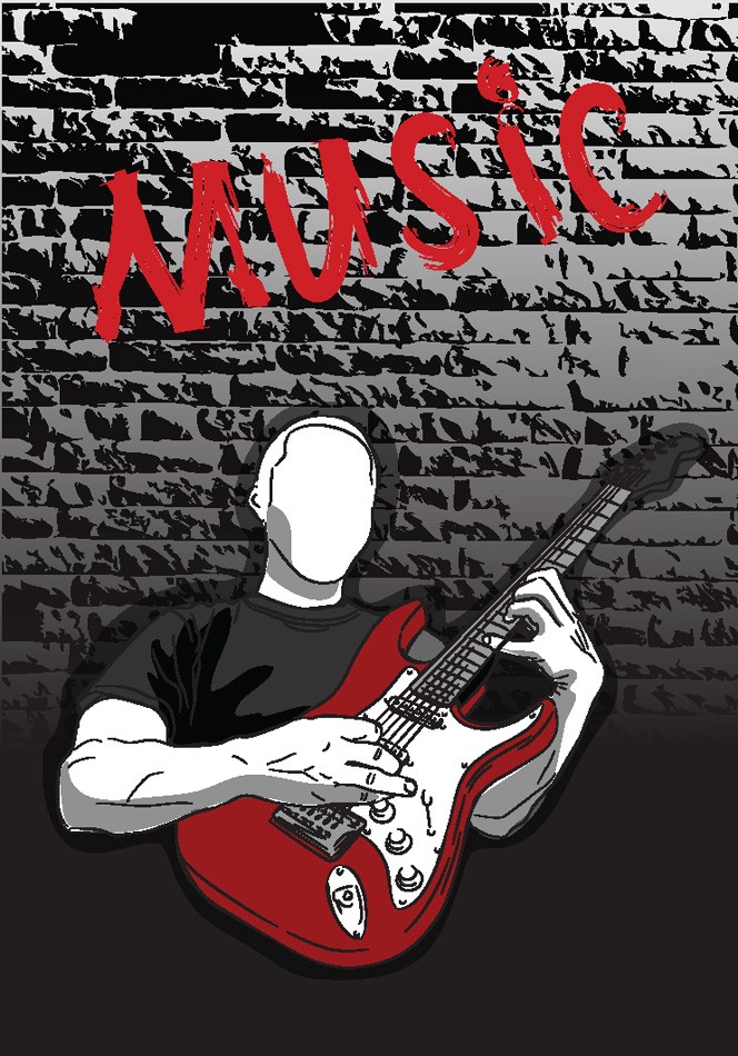 664x950 Playing Electric Guitar