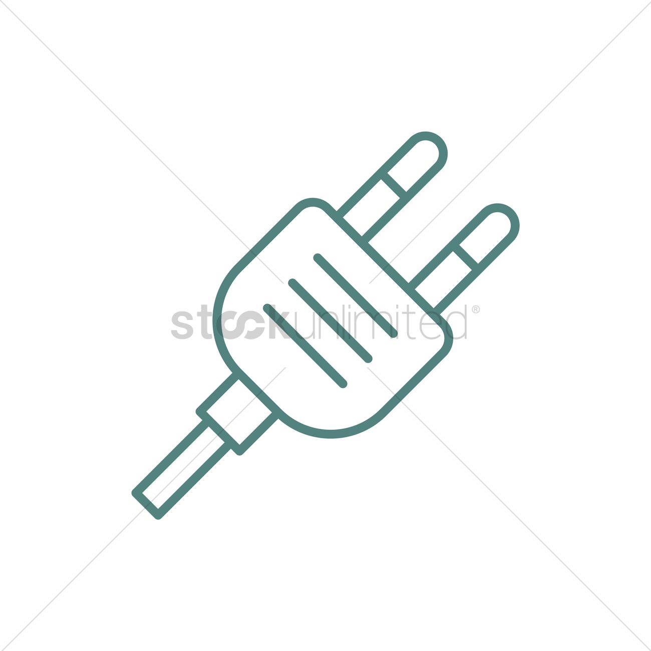 1300x1300 Electrical Plug Vector Image