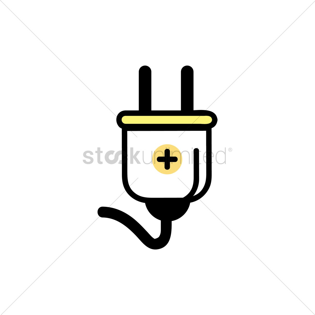 1300x1300 Electrical Plug Vector Image