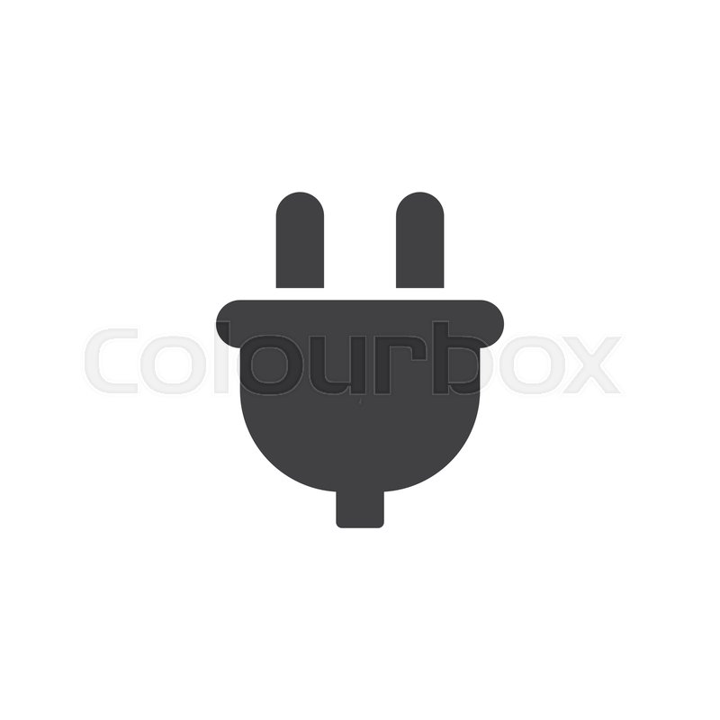 800x800 Power Plug Vector Icon Filled Flat Stock Vector Colourbox