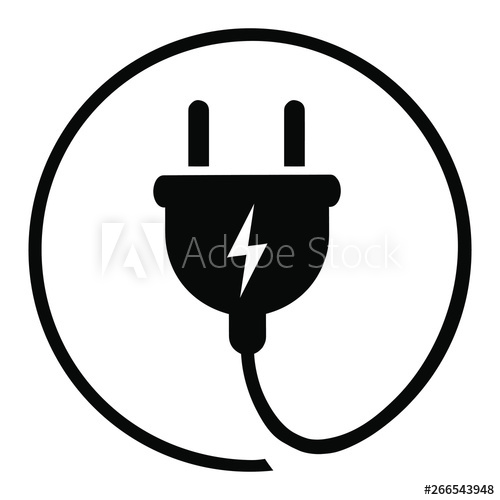500x500 Electric Plug Vector Icon