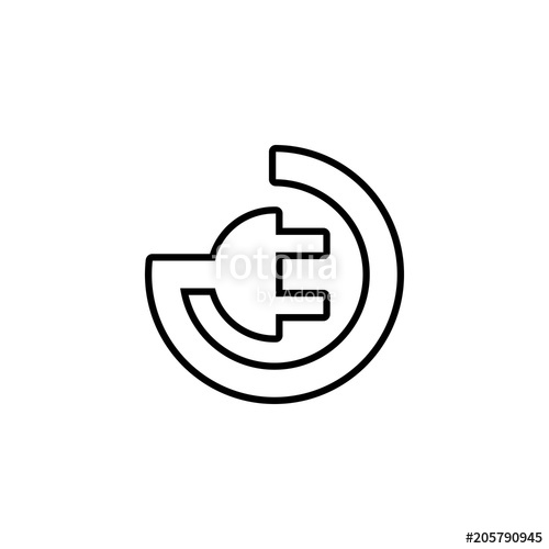 500x500 Electric Plug Vector Icon Stock Image And Royalty Free Vector