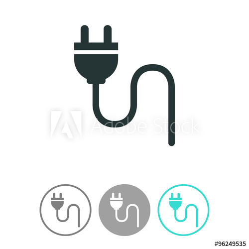 500x500 Electric Plug Vector Icon