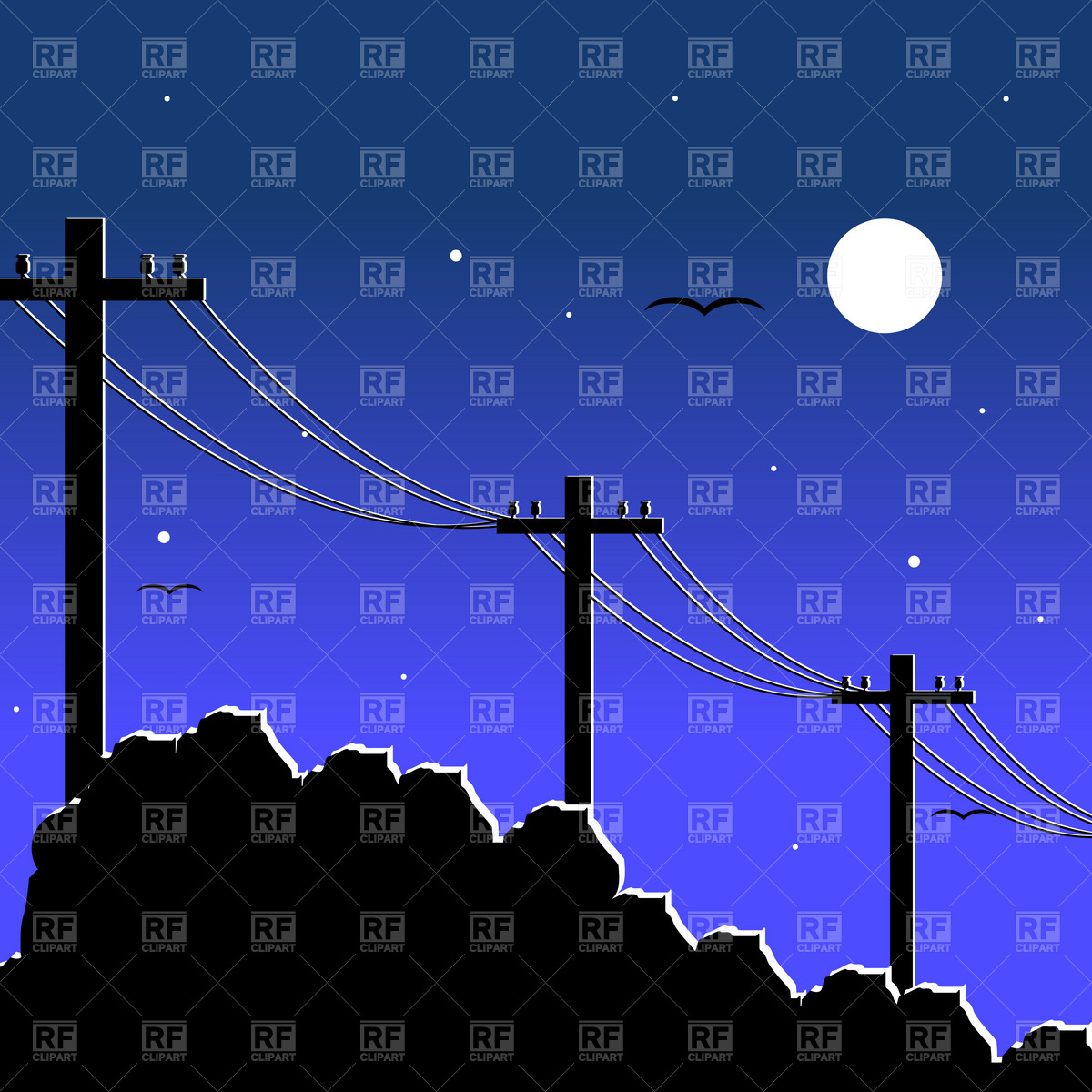 1200x1200 Electricity Pole Vector Image Of Technology Good