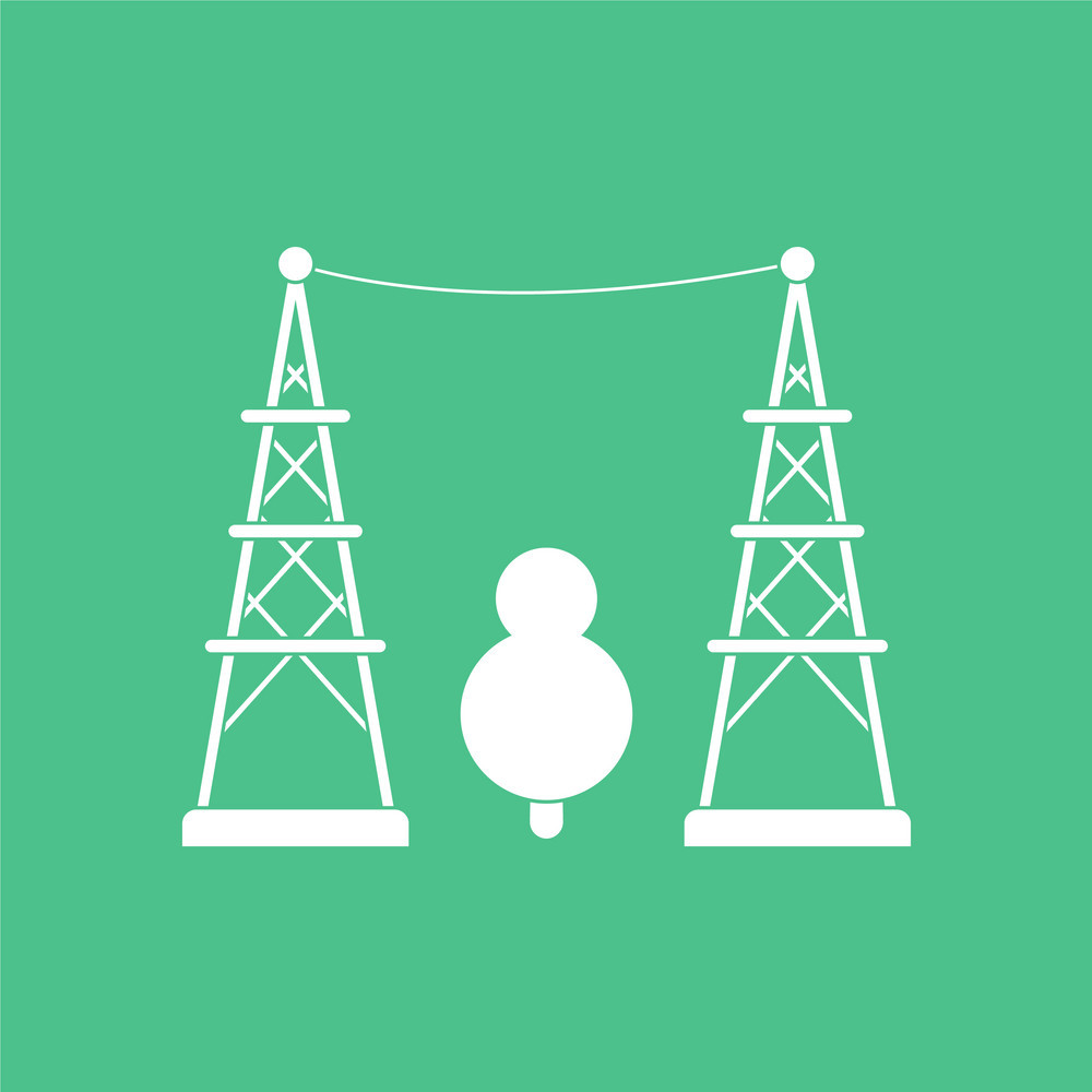 1000x1000 Flat Shading Style Icon Ski Poles Vector Free